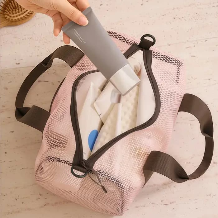 Sac de plage en maille d'été grande capacité à séchage rapide