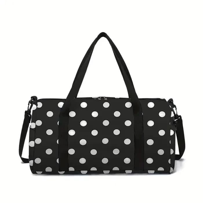 Sac de voyage grande capacité blanc et noir pour garçons et filles