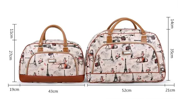 Sac polochon de voyage en cuir PU pour femmes et hommes