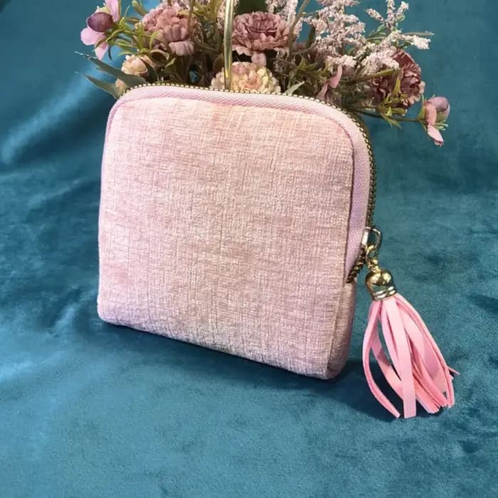 Nouvelle trousse de voyage en velours de haute qualité et pratique avec boucle