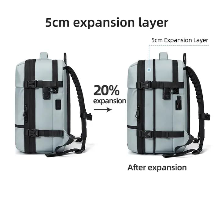 Voyage femmes sac à dos 16 pouces compression sous vide sac à dos pour ordinateur portable USB charge école sac à dos étendu randonnée en plein air sac à dos