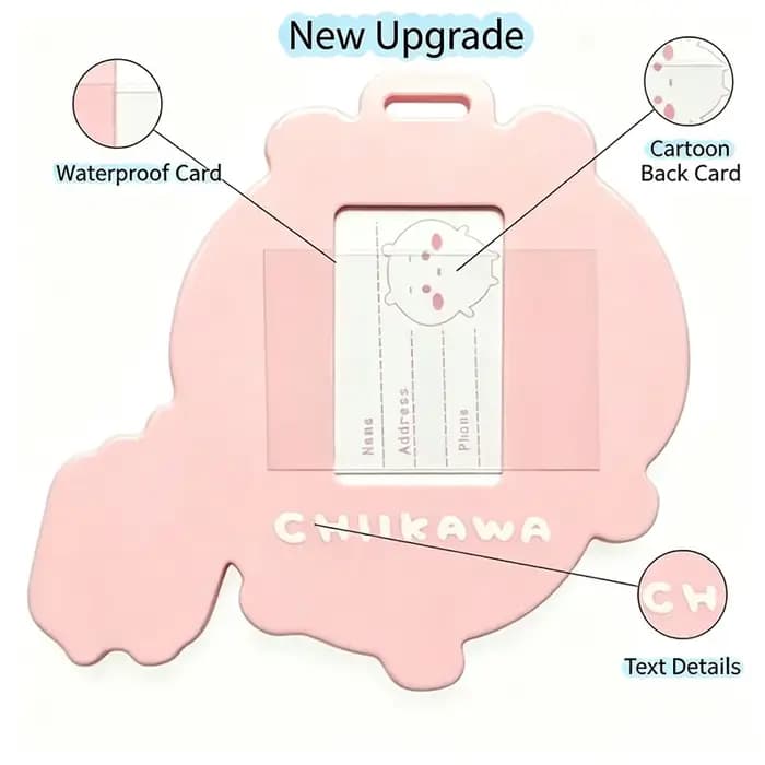 Étiquette de bagage officielle sous licence Chiikawa