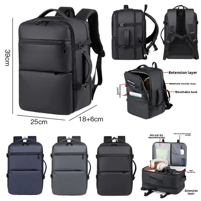 Sac à dos de voyage et de travail extensible pour ordinateur portable
