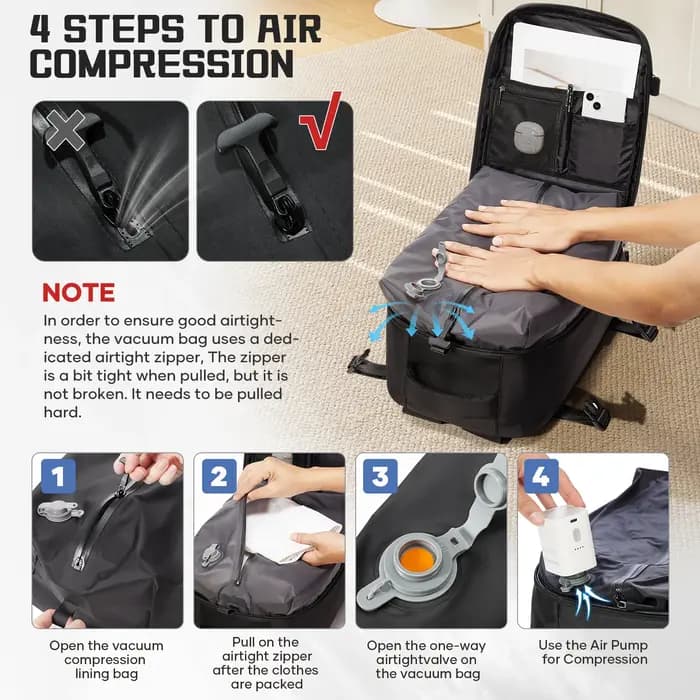 Sac de rangement sous vide