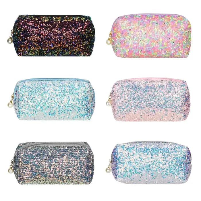 Sacs à main en poudre à fermeture éclair pour maquillage paresseux