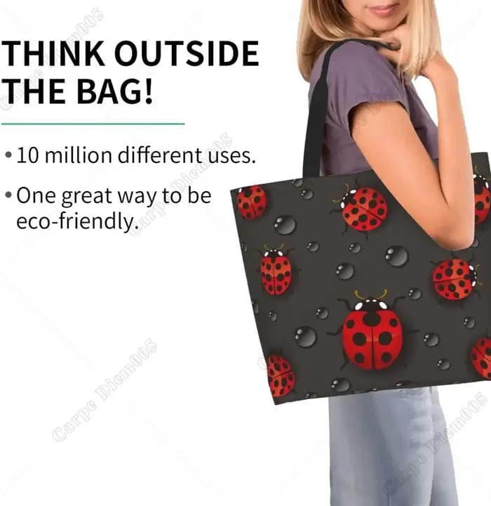 Sac fourre-tout imperméable réutilisable pour femme