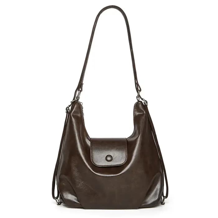 Sac hobo vintage effet vieilli brillant pour femme
