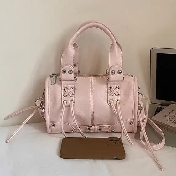 Sac Moto Rétro Femme 2026 Nouveau Sac Oreiller Simple Sensation Haut de Gamme Sac à Bandoulière Grande Capacité Sac Sous le Bras