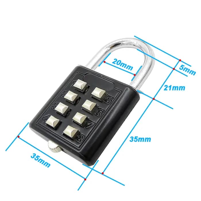 8 chiffres mot de passe Code serrure combinaison cadenas alliage valise sécurité-protection Fechadura Eletronico numérique bagages voyage