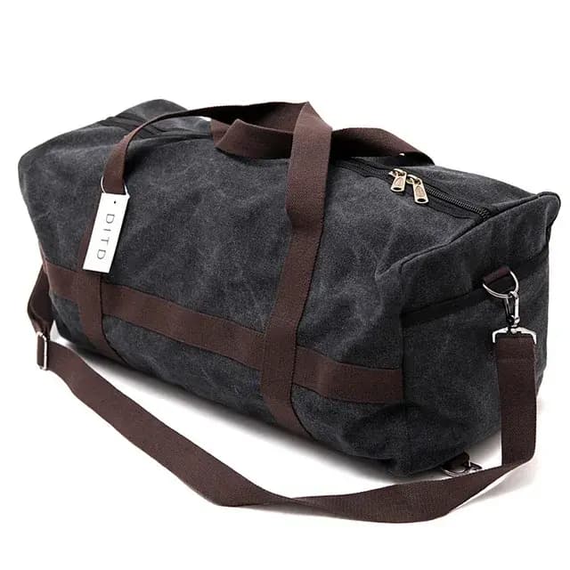 Sac de voyage en toile résistant à l'usure pour hommes et femmes