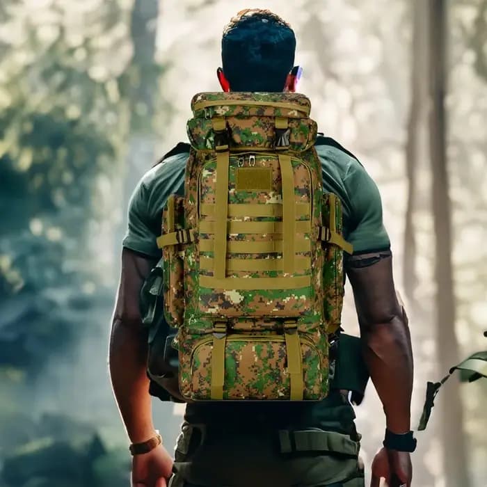 80L/100L sac d'alpinisme sac d'escalade sacs à dos tactiques grand sac à dos en plein air randonnée Camping