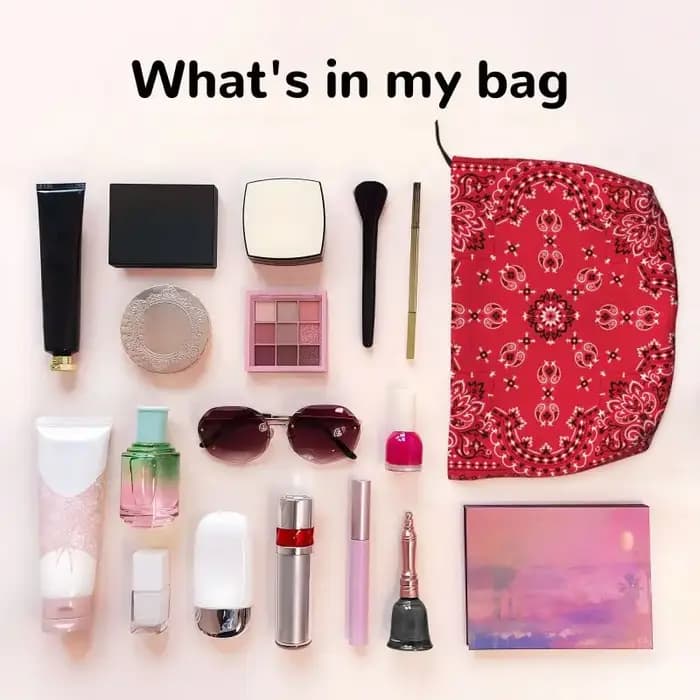 Trousse de toilette ethnique personnalisée bohème rouge Paisley Bandana pour femmes