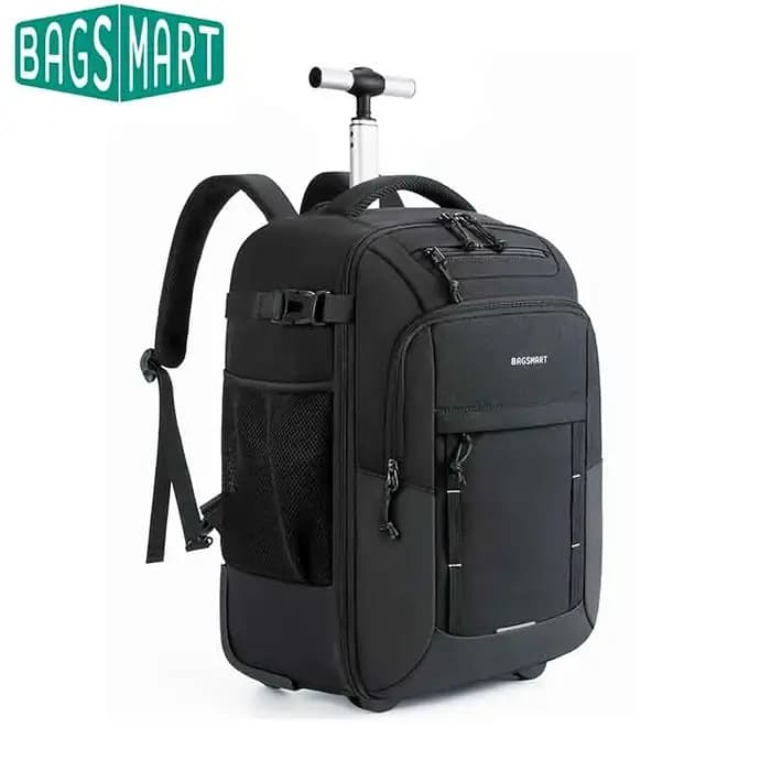 BAGSMART Sac à dos roulant pour ordinateur portable 17 pouces résistant à l'eau grande capacité 40L
