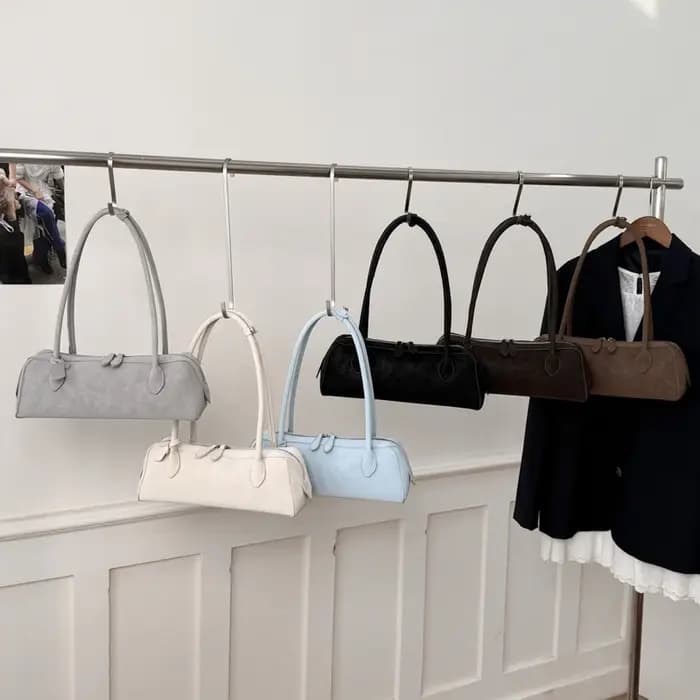 Sac à bandoulière long en daim vintage 2026 Nouveau sac