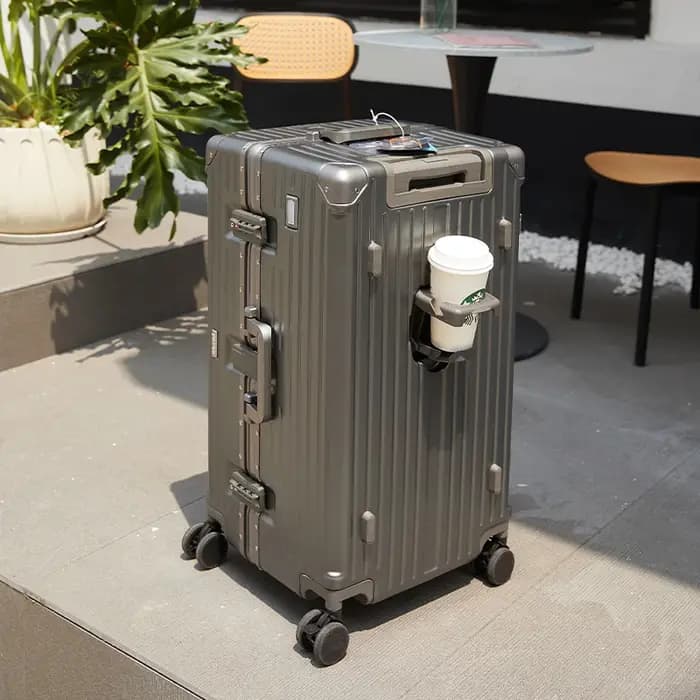 Valise multifonction cadre en aluminium grande capacité PC valises voyage 20/24/30/36 pouces