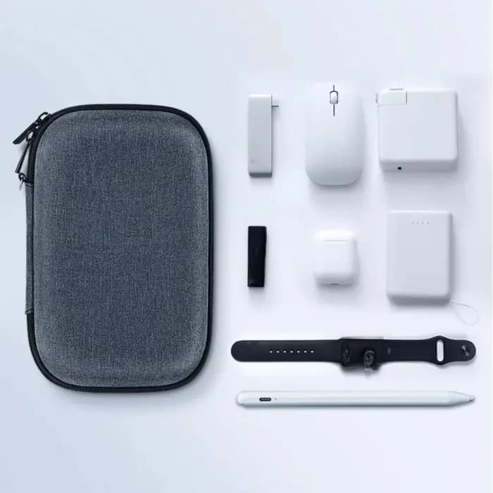 Organisateur de voyage de grande capacité, coque rigide Portable, sac de rangement d'accessoires numériques, sac à Double couche, organisateur de voyage