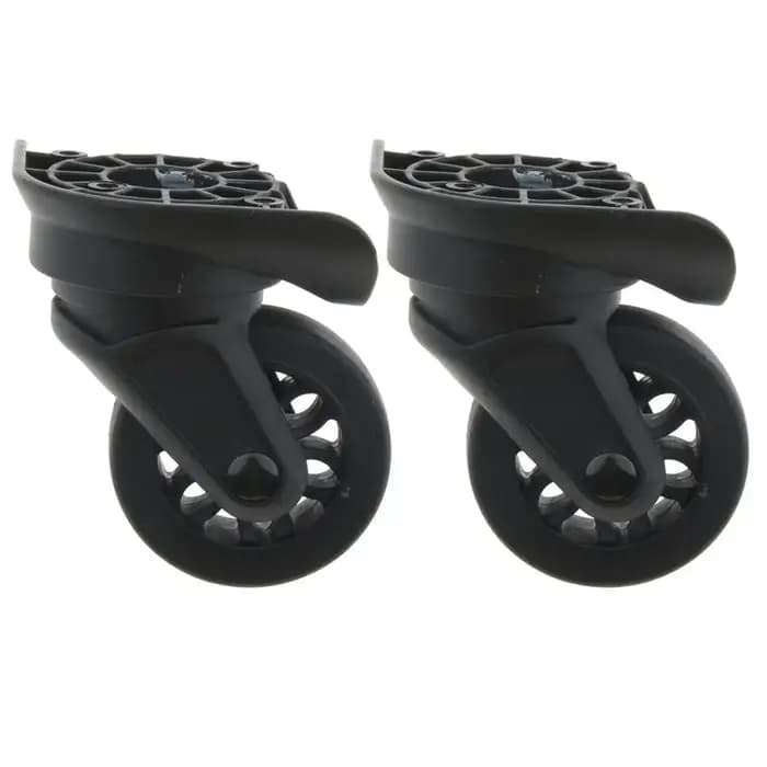 1 paire de roulettes pivotantes pour valise, roulettes de remplacement