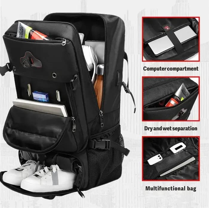SWISS MILITARY-Sac à dos de voyage étanche multifonctionnel pour homme, sac pour ordinateur portable