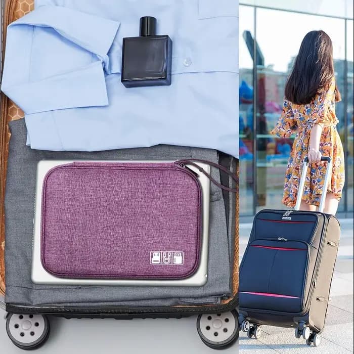 Sacoche de voyage pour appareils électroniques, sac de rangement portable pour câbles, accessoires électroniques, étui pour chargeur de téléphone, sacs de rangement