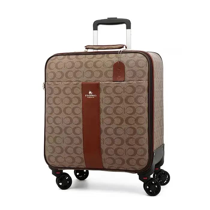 Ensembles de bagages à roulettes en cuir pu de luxe avec sac à main valise