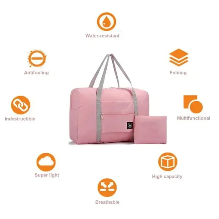 Sac de voyage pliable réutilisable grand format à motif imprimé graphique
