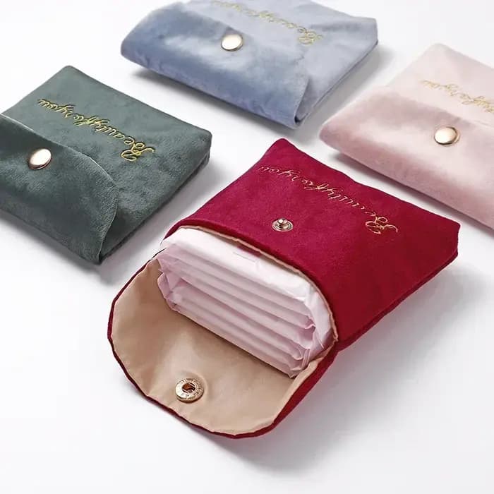 Sac à cosmétiques Portable en velours