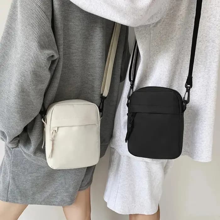 Sacs à bandoulière pour hommes décontracté toile petite pochette