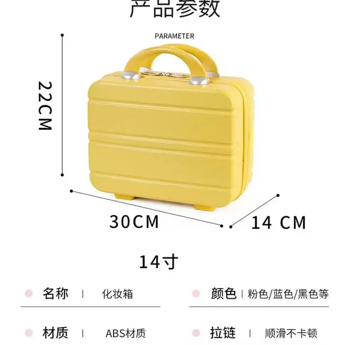 Nouveau style valise bagages chauds étui à cosmétiques 14 "vintage petite boîte de rangement sac de maquillage Mini cérémonie à main boîte-cadeau en gros