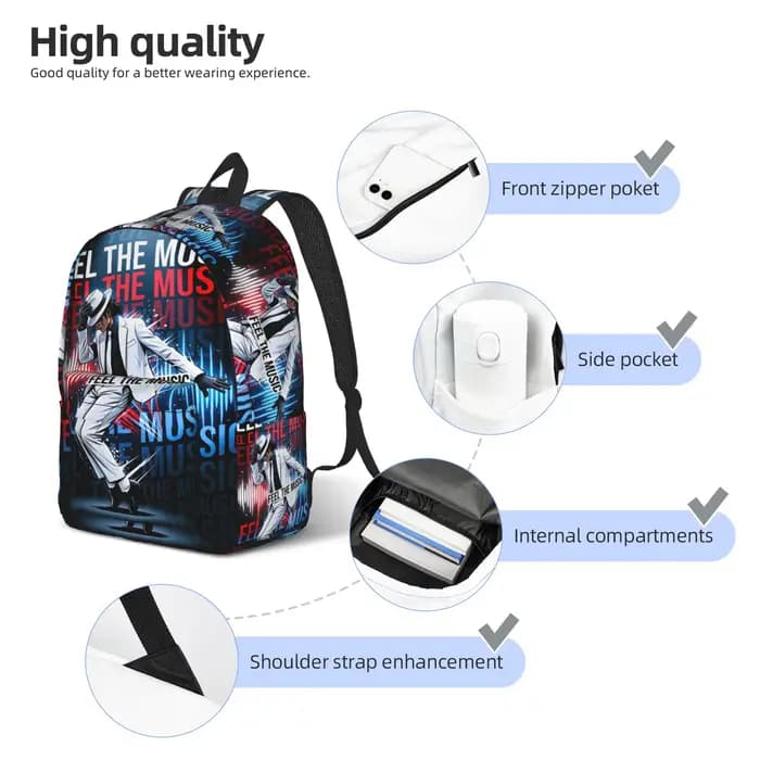 Sac à dos Michael MJ, sacs à dos de randonnée pour femmes et hommes