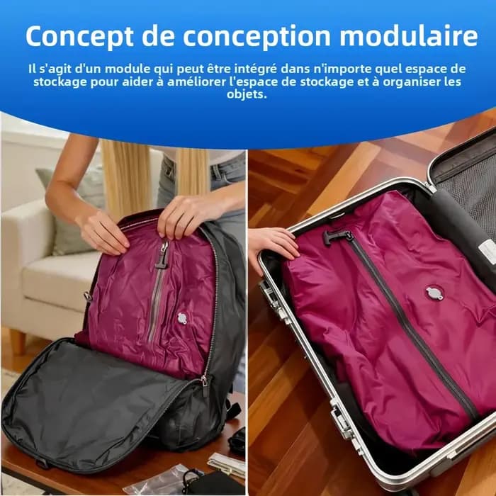 Sacs de rangement sous vide essentiels pour les voyages avec pompe à air