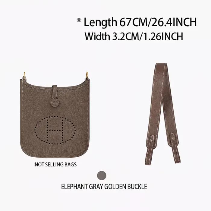 Sangle de sac en cuir microfibre 67cm et organisateur pour sac Evelyne
