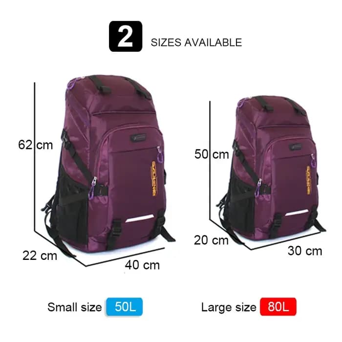Sac à dos de voyage de grande capacité pour hommes et femmes