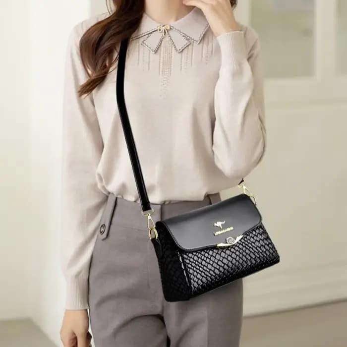 Sac à main de luxe femmes sacs concepteur en cuir Pu tricot épaule messager