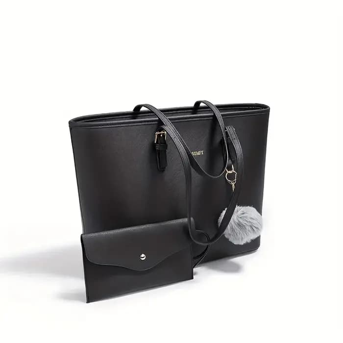 Sac à main fourre-tout en cuir PU pour femmes