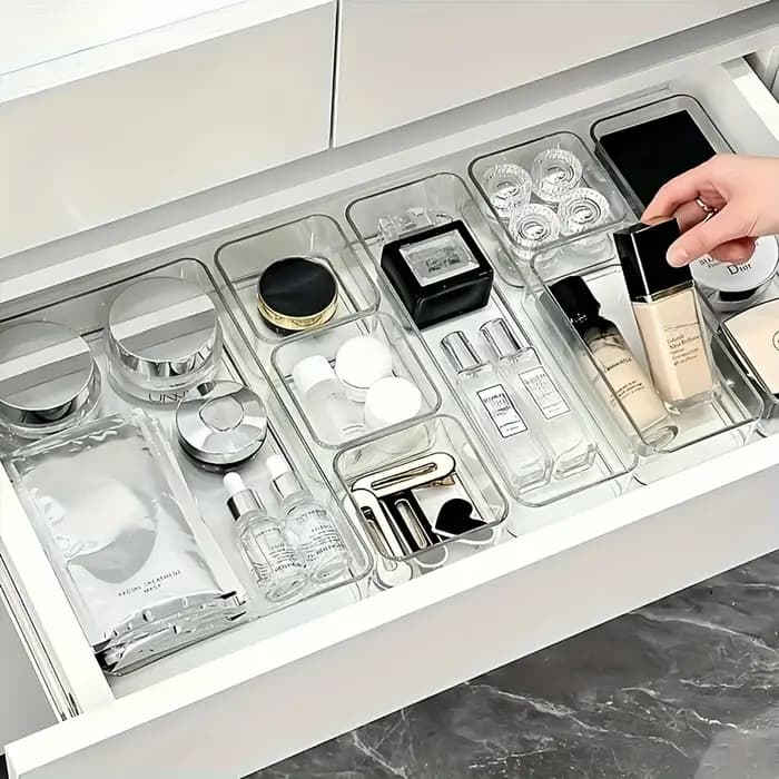 Boîte de rangement pour cosmétiques et papiers