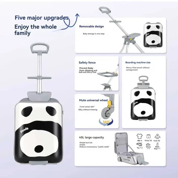 Ensemble de bagages pour enfants 1 pièce qui peut être posé et interdit, valise trolley avec valise