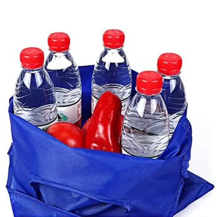 1/5/10/50pcs sac à provisions Oxford couleur unie écologique pliant réutilisable Portable sac à bandoulière pour voyage épicerie 36x48 cm