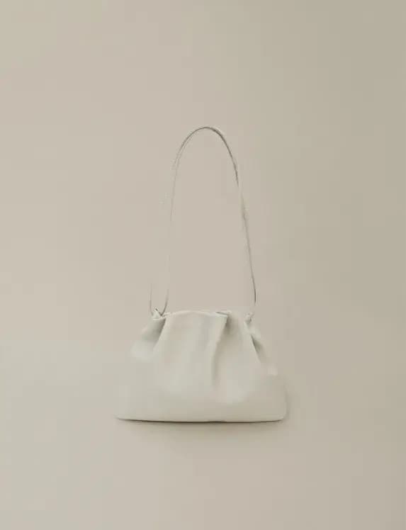 Sac de rangement de luxe en cuir souple en forme de nuage