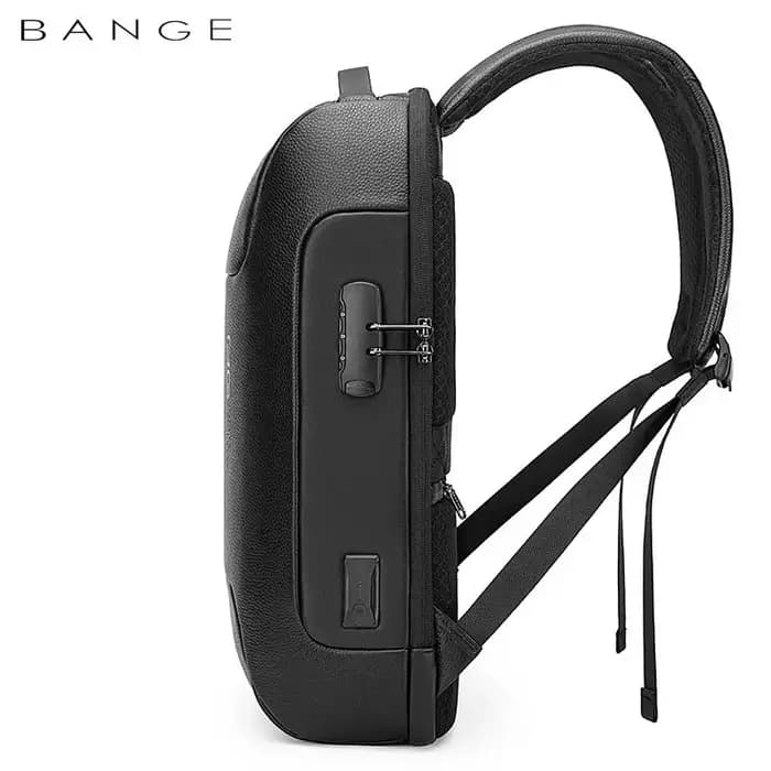 BANGE sac à dos d'affaires pour hommes adapté 15.6 pouces sac à dos pour ordinateur portable multifonctionnel Anti-vol sac à dos sacs étanches USB charge