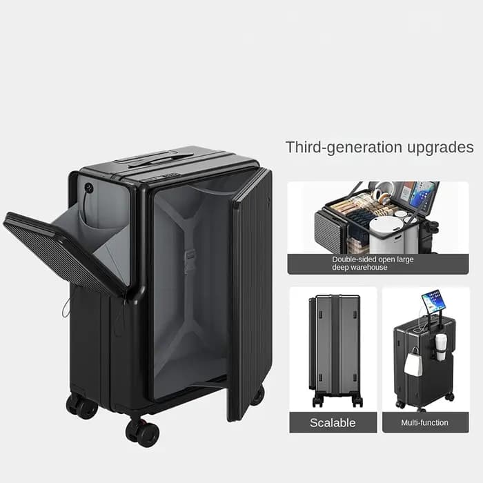 Nouvelle valise de voyage à double ouverture 20 pouces