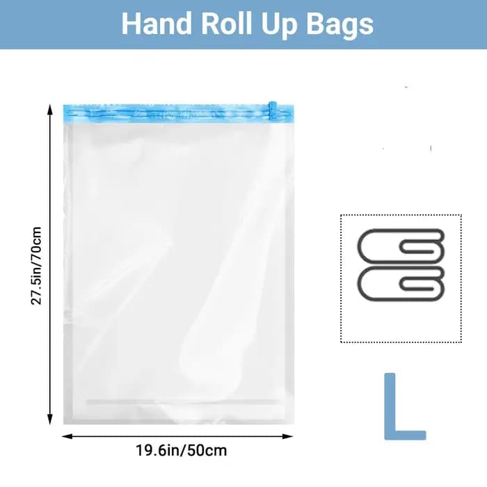 Sacs sous vide réutilisables pour vêtements de voyage