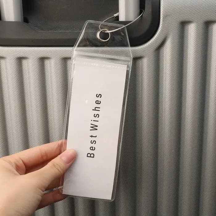 Porte-étiquette de bagage en PVC épais