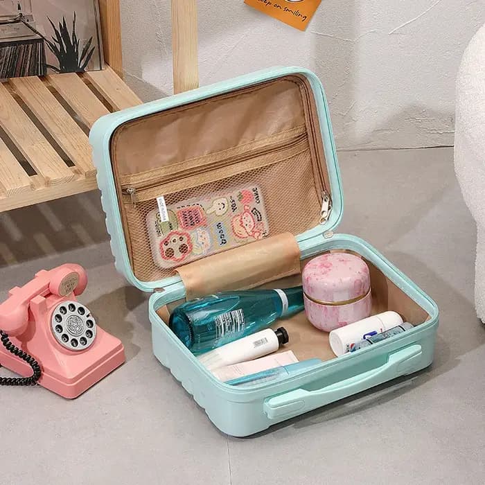 Valise de voyage de 14 pouces, nouveau Design, bagage à main, sac de rangement Portable, boîte de maquillage pour femmes, sac de voyage de bonne qualité pour week-end
