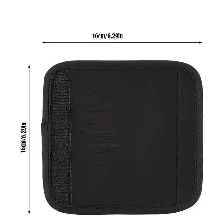 2 housses noires pour poignées de bagages – Protections douces et confortables pour valises