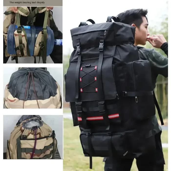 Randonnée Camping sac à dos voyage grand sac à bagages hommes Trekking Sports de plein air Pack Molle