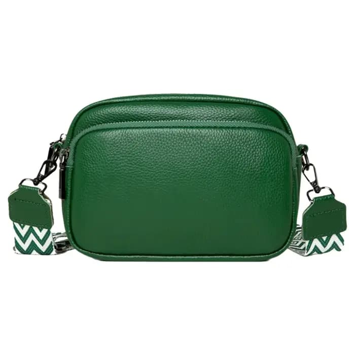 Sac bandoulière élégant en cuir véritable pour femme