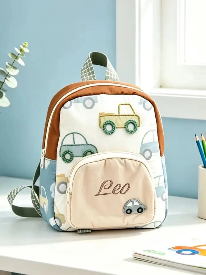 Sac à dos brodé personnalisé pour filles et garçons
