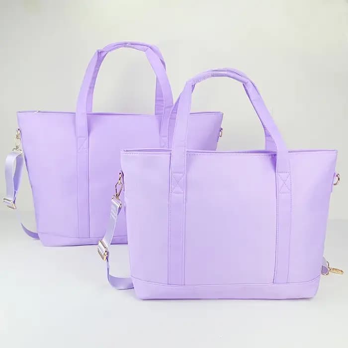 Trousse de maquillage imperméable en nylon série Purple