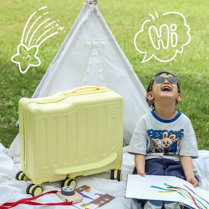 Valise à roulettes pour enfants de 20 pouces avec serrure à code