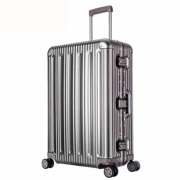 Nouvelle valise à roulettes rigide en alliage d'aluminium de haute qualité